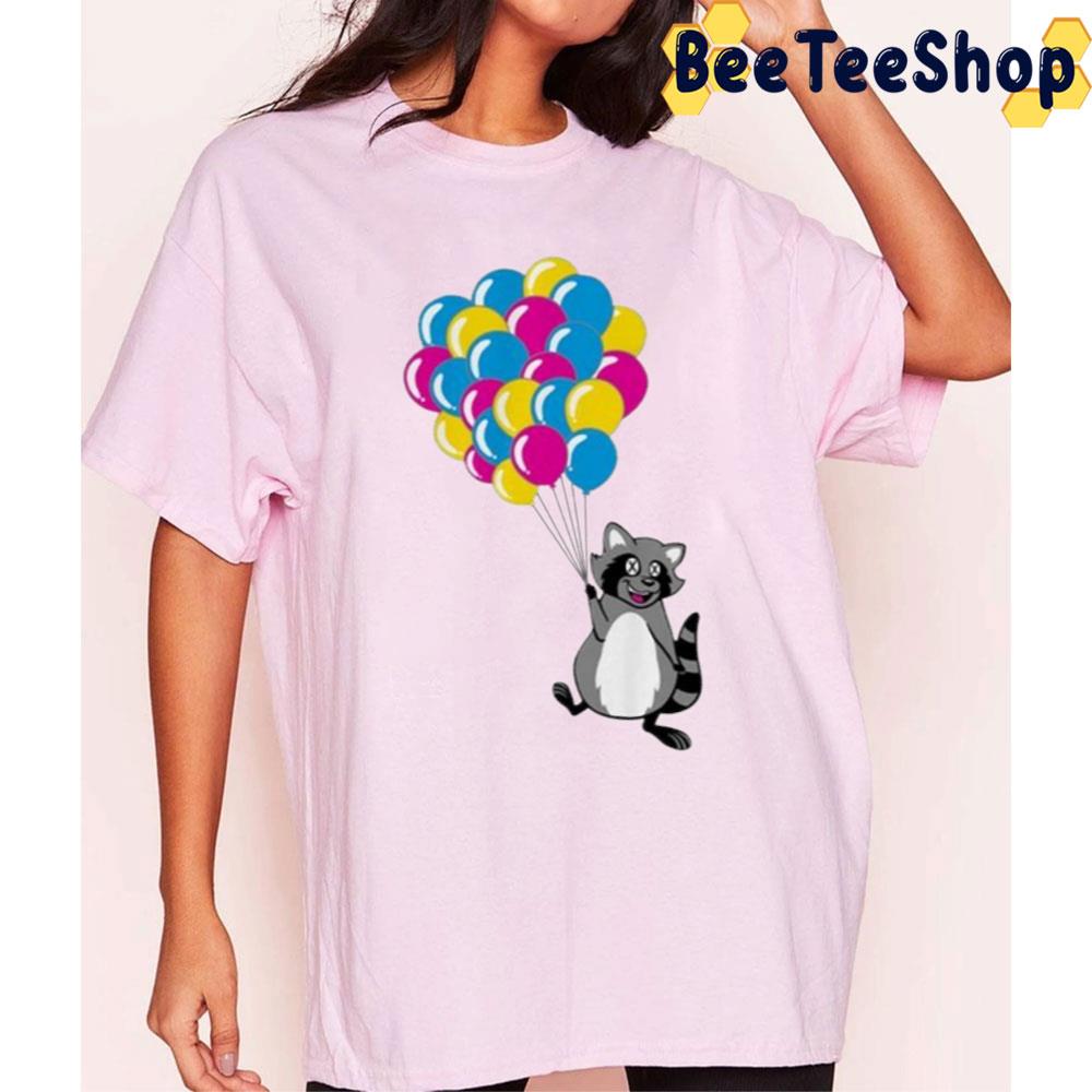 Raccoon And Balloon Trending Unisex T-Shirt Raccoon And Balloon Trending Unisex T-Shirt