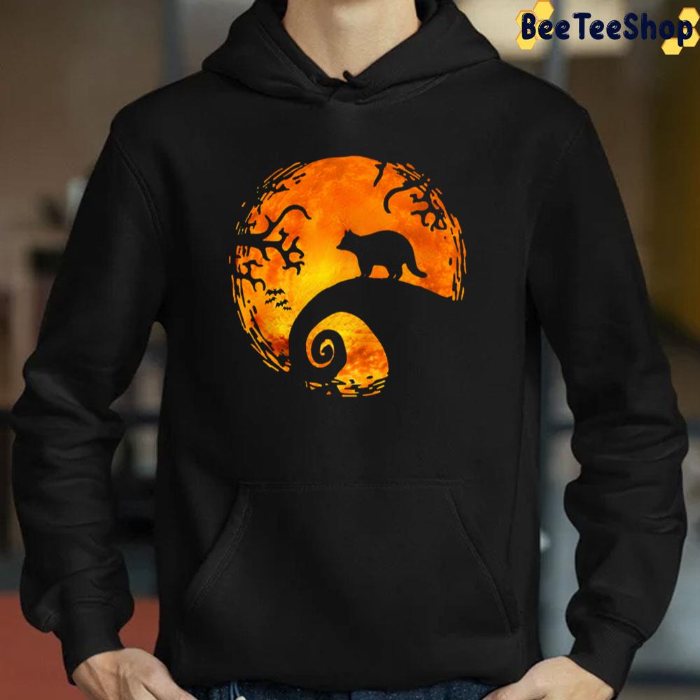 Raccoon And Orange Moon Halloween Trending Unisex T-Shirt Raccoon And Orange Moon Halloween Trending Unisex T-Shirt