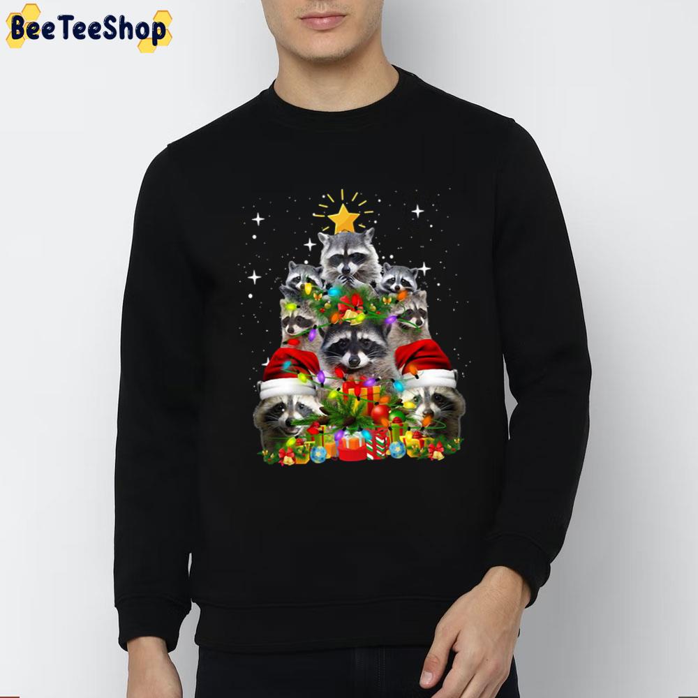 Raccoon Christmas Tree Fairy Lights Christmas Trending Unisex T-Shirt Raccoon Christmas Tree Fairy Lights Christmas Trending Unisex T-Shirt