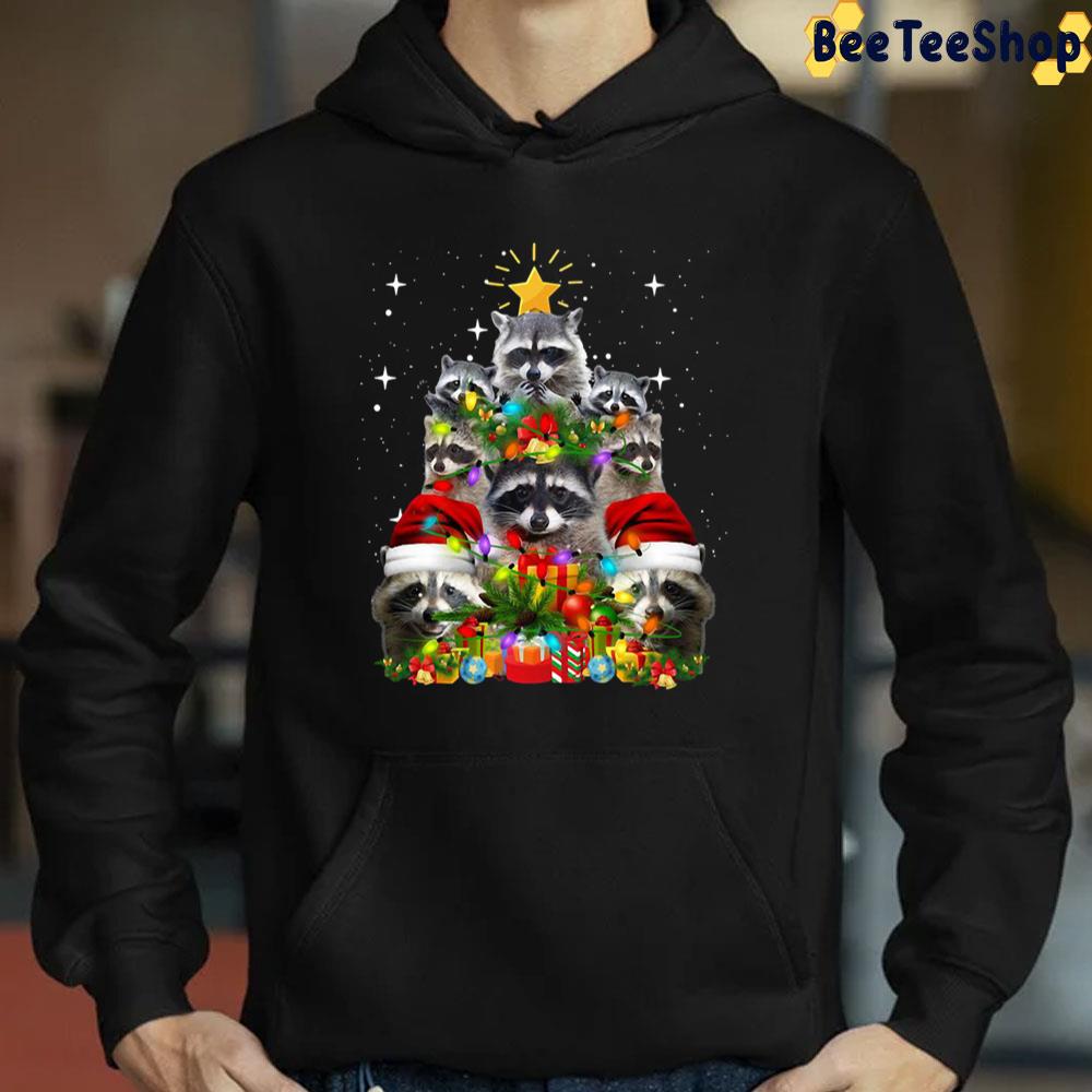 Raccoon Christmas Tree Fairy Lights Christmas Trending Unisex T-Shirt Raccoon Christmas Tree Fairy Lights Christmas Trending Unisex T-Shirt