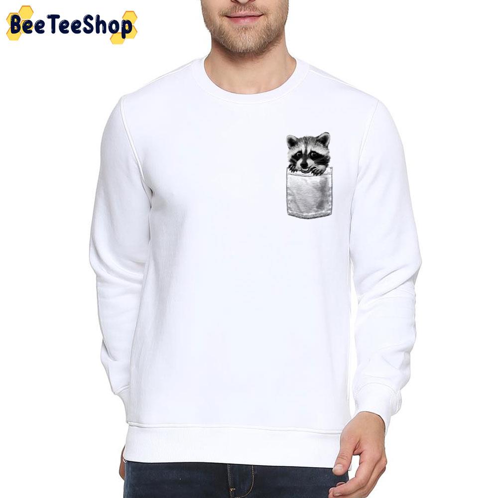 Raccoon On Pocket Trending Unisex T-Shirt Raccoon On Pocket Trending Unisex T-Shirt