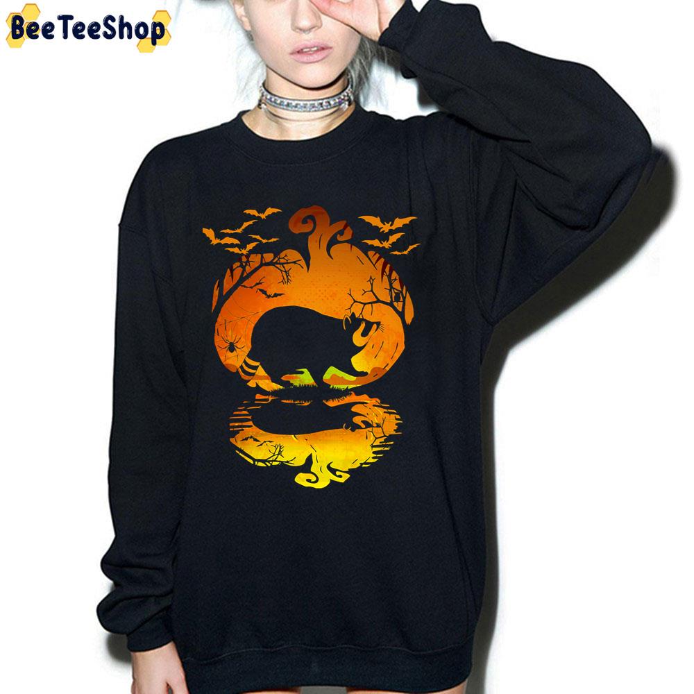 Raccoon Silhouette Pumpkin Raccoon Halloween Trending Unisex T-Shirt Raccoon Silhouette Pumpkin Raccoon Halloween Trending Unisex T-Shirt