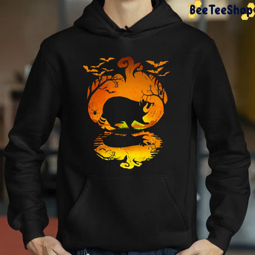 Raccoon Silhouette Pumpkin Raccoon Halloween Trending Unisex T-Shirt Raccoon Silhouette Pumpkin Raccoon Halloween Trending Unisex T-Shirt
