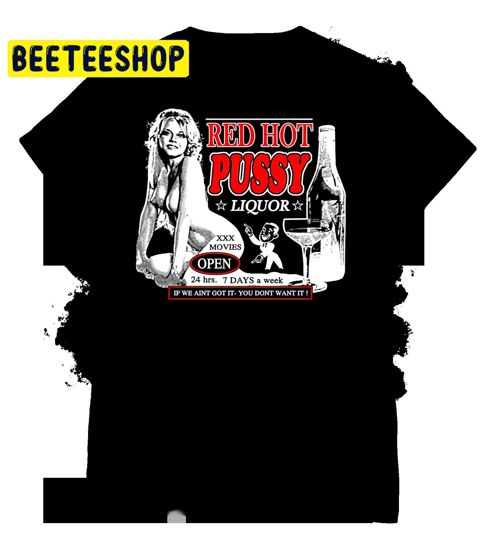 Red Pussy Liquors Rob Zombie Halloween Trending Unisex Shirt Red Pussy Liquors Rob Zombie Halloween Trending Unisex Shirt