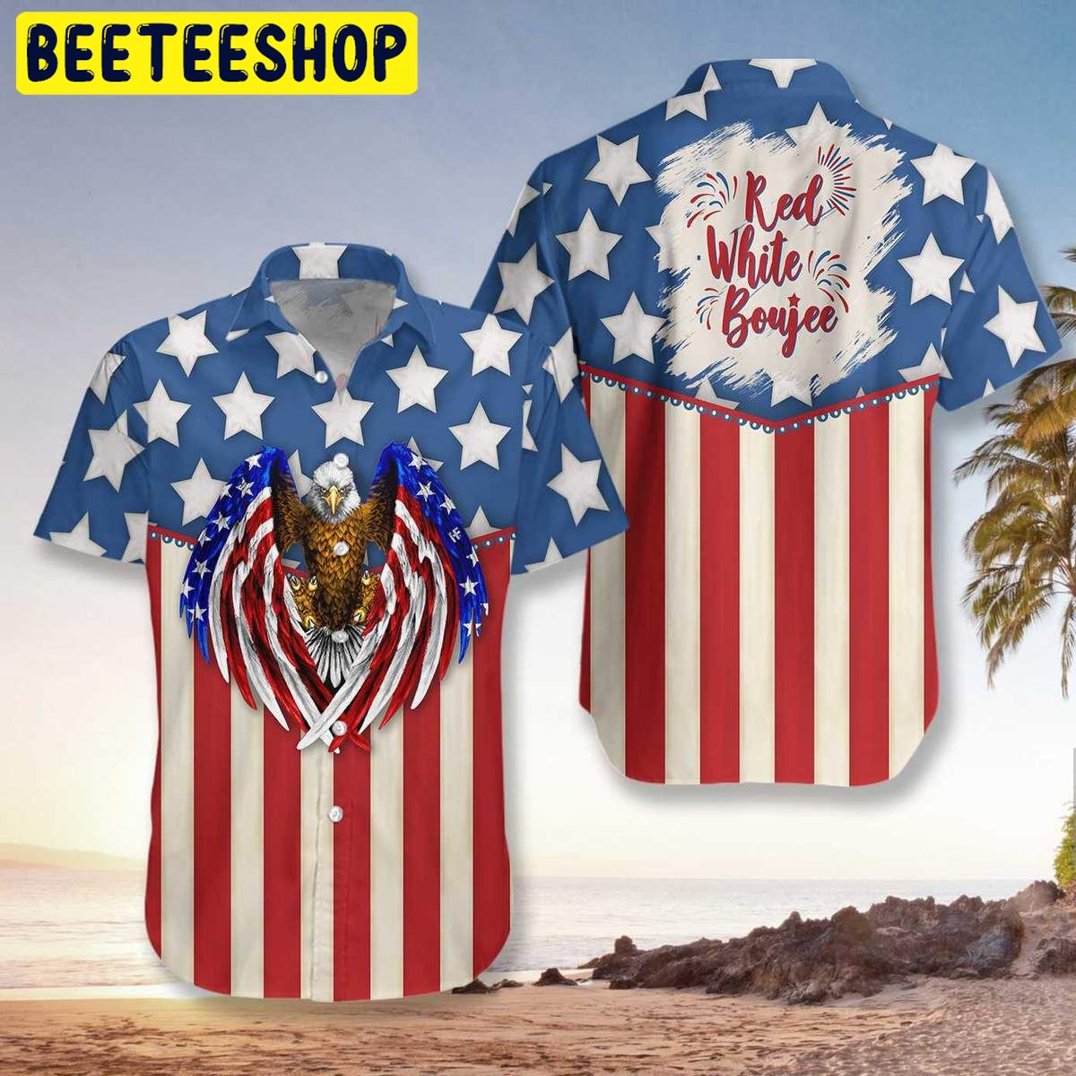 Red White Boujee Trending Hawaiian Shirt Red White Boujee Trending Hawaiian Shirt