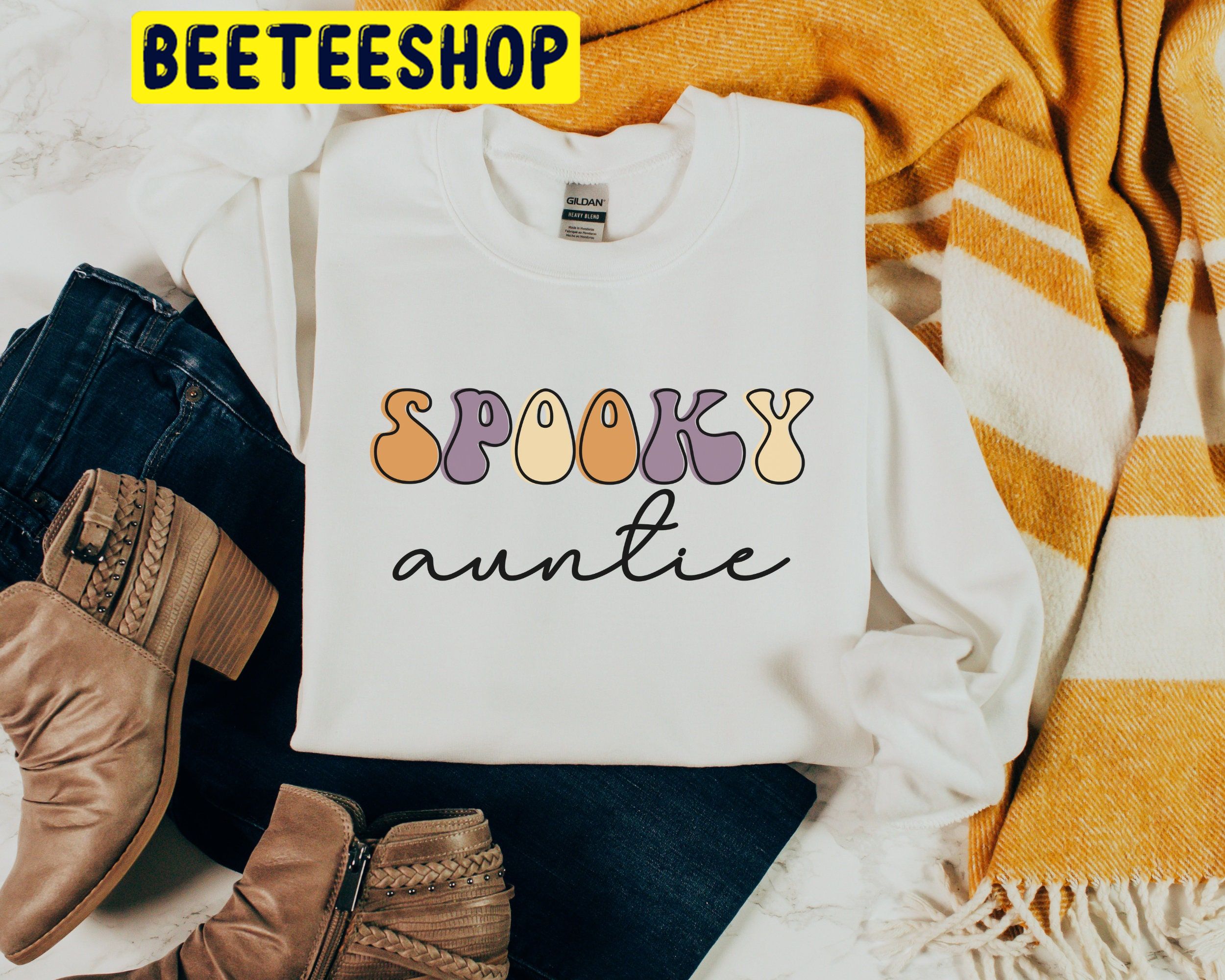 Retro Cool Aunt Halloween Trending Unisex Shirt Retro Cool Aunt Halloween Trending Unisex Shirt