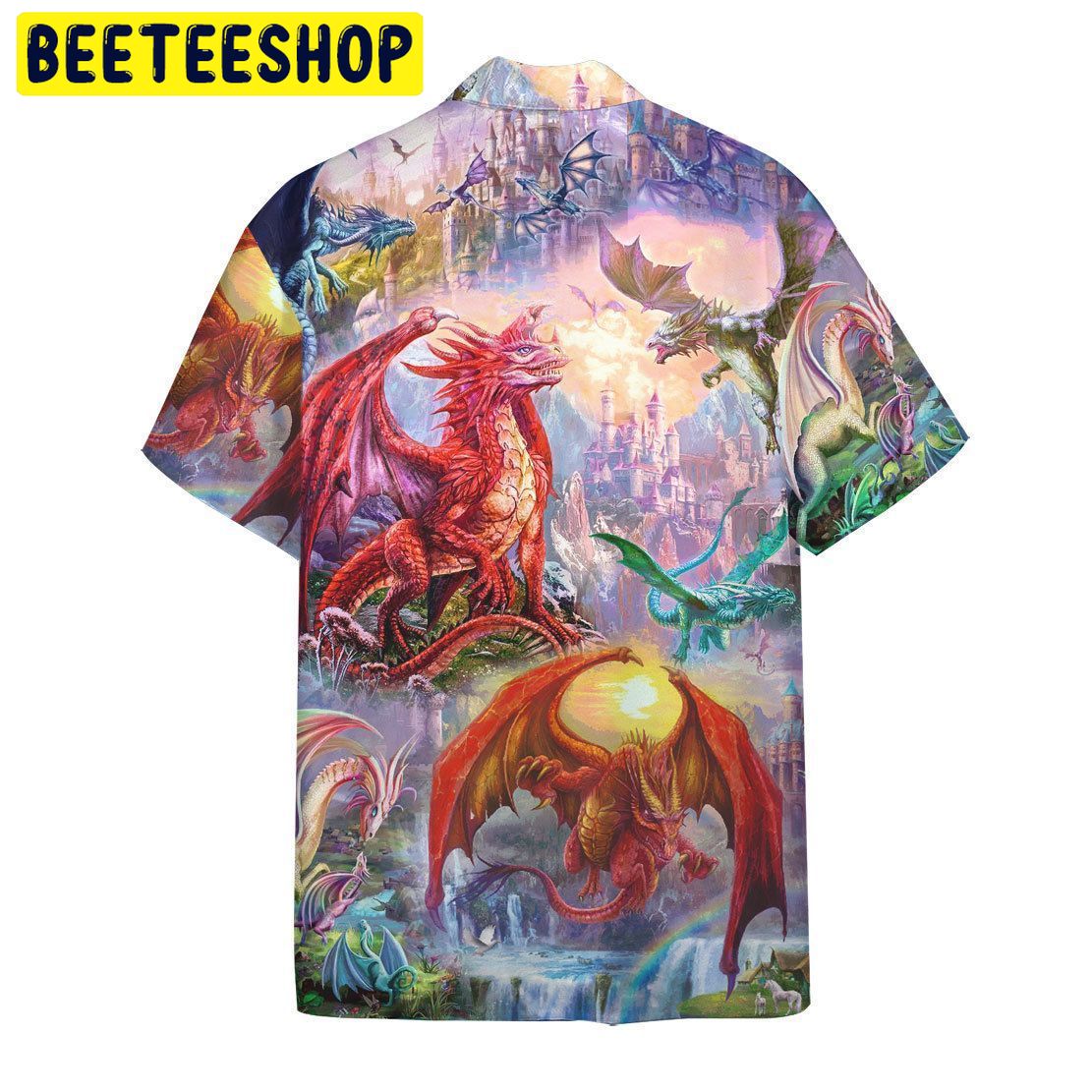Retro Design Dragon Trending Hawaiian Shirt Retro Design Dragon Trending Hawaiian Shirt