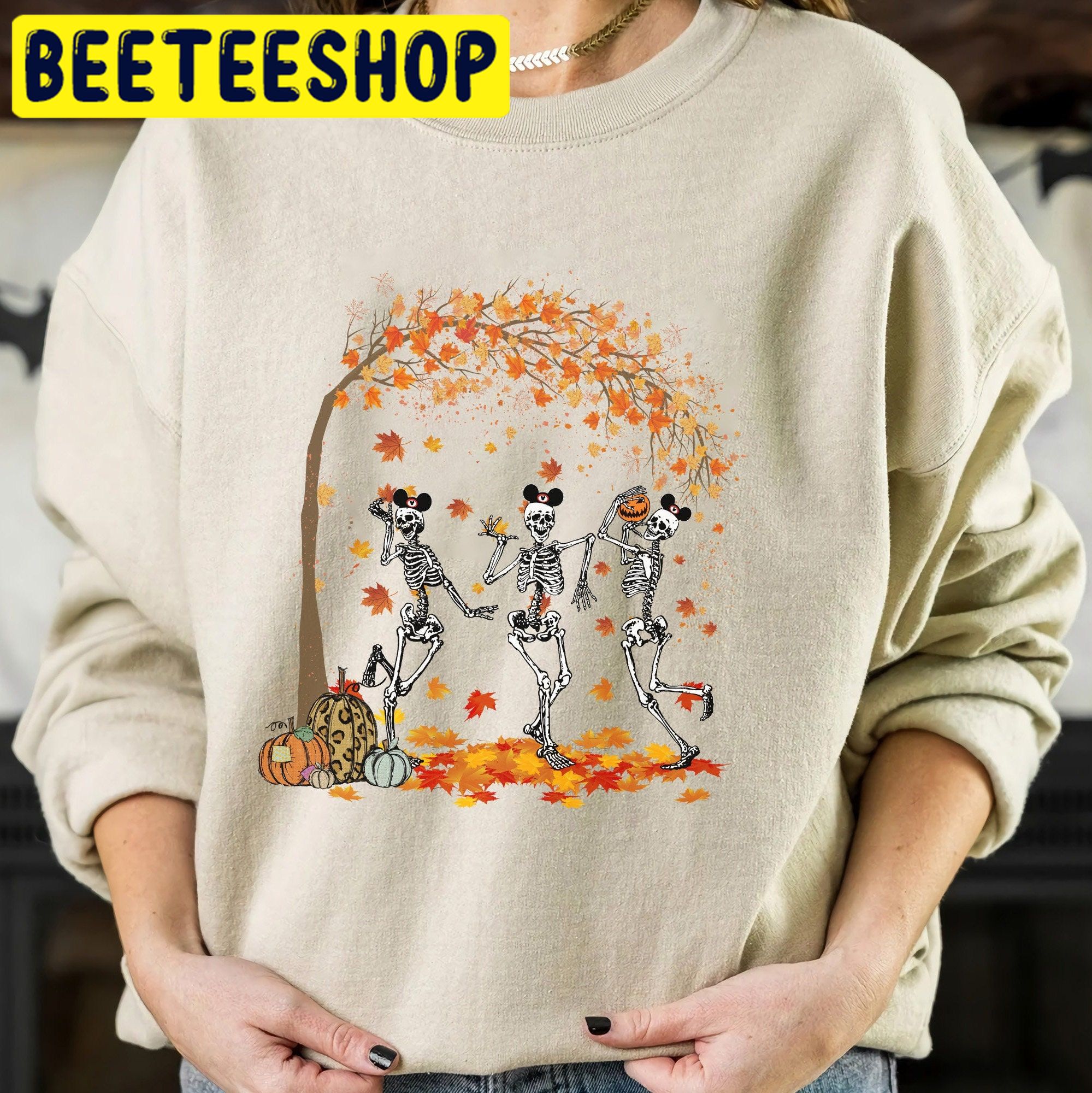 Retro It's The Most Wonderful Time Of The Year Disney Dancing Skeleton Mickey Ear Halloween Trending Unisex Shirt Retro It's The Most Wonderful Time Of The Year Disney Dancing Skeleton Mickey Ear Halloween Trending Unisex Shirt