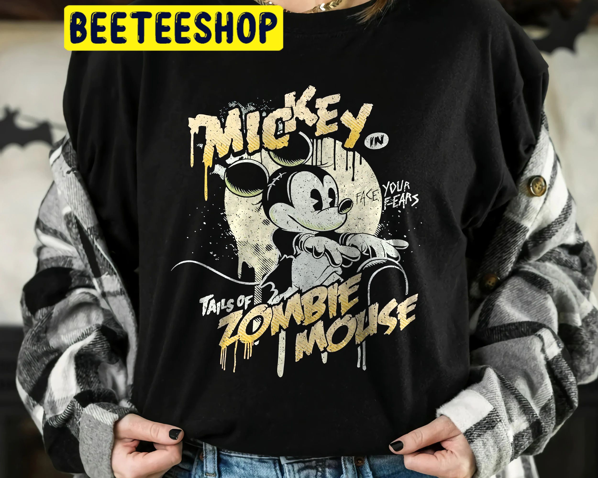Retro Mickey In Tales Of Zombie Mouse Graphic Trending Unisex Shirt Retro Mickey In Tales Of Zombie Mouse Graphic Trending Unisex Shirt