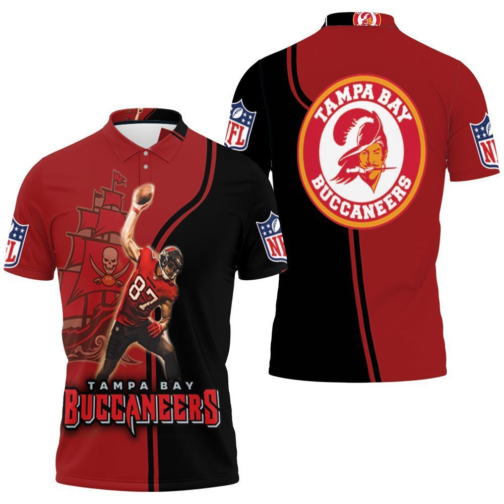 Rob Gronlowski 87 Tampa Bay Buccaneers Nfc South Division Champions Super Bowl 2021 3D All Over Print Polo Shirt Rob Gronlowski 87 Tampa Bay Buccaneers Nfc South Division Champions Super Bowl 2021 3D All Over Print Polo Shirt