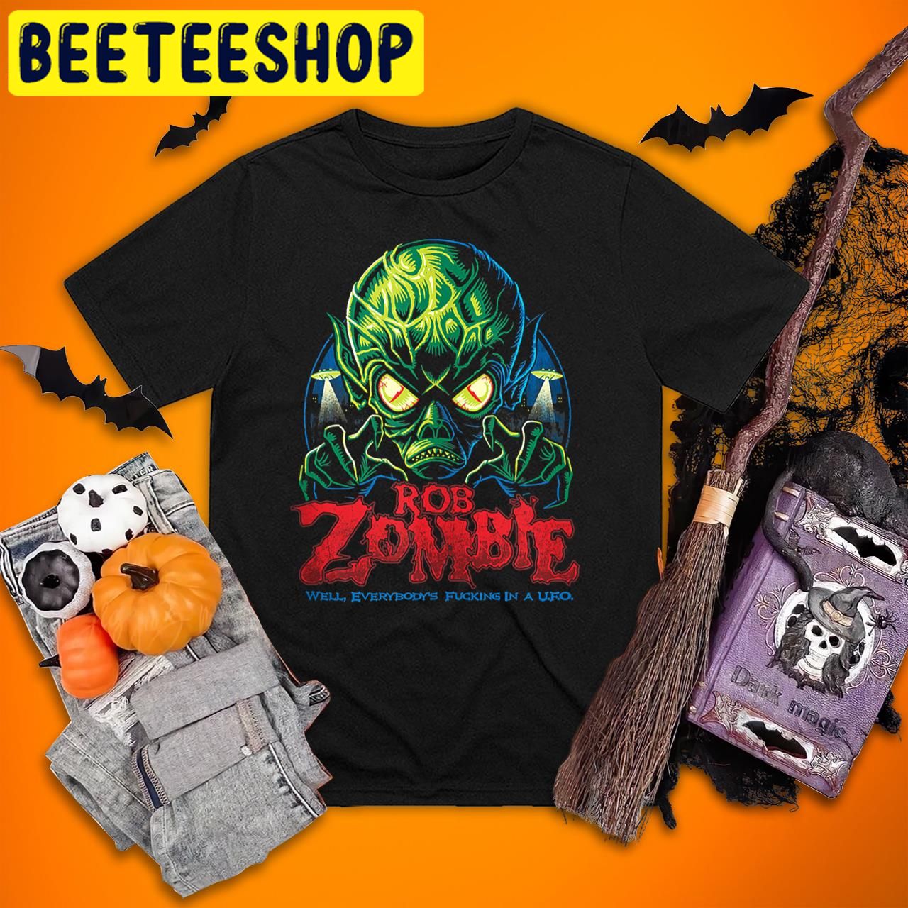 Rob Zombie Monster Light Blue Invasion Rob Zombie Halloween Trending Unisex T-Shirt Rob Zombie Monster Light Blue Invasion Rob Zombie Halloween Trending Unisex T-Shirt