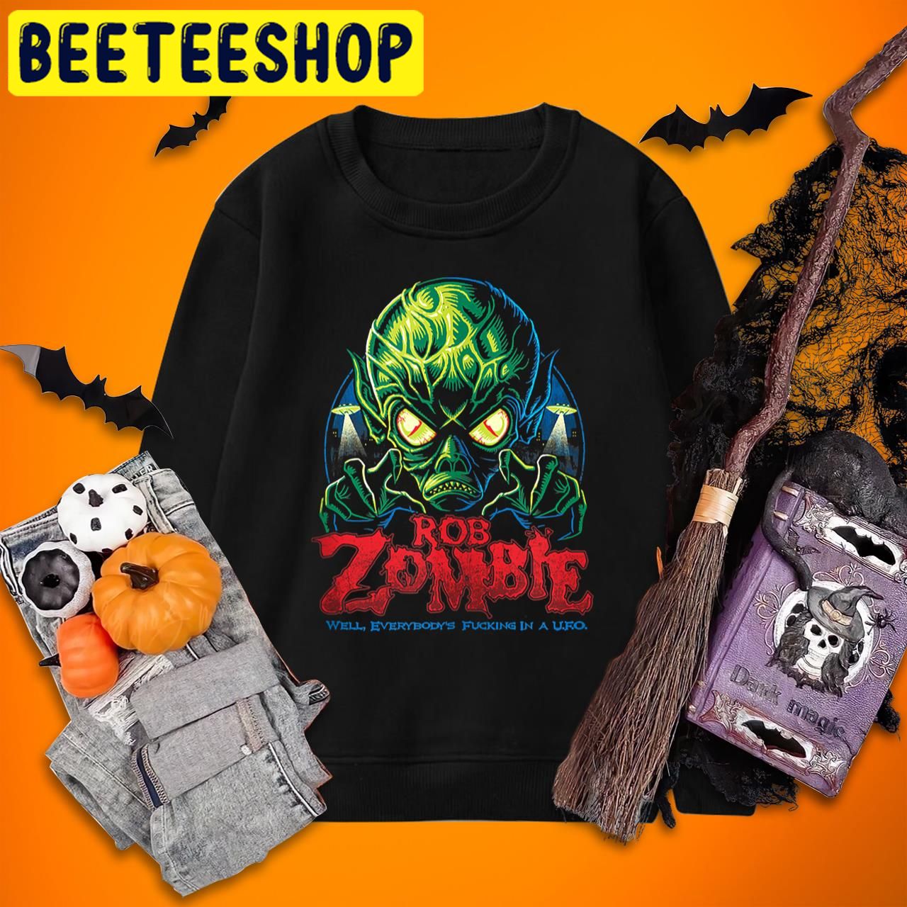 Rob Zombie Monster Light Blue Invasion Rob Zombie Halloween Trending Unisex T-Shirt Rob Zombie Monster Light Blue Invasion Rob Zombie Halloween Trending Unisex T-Shirt