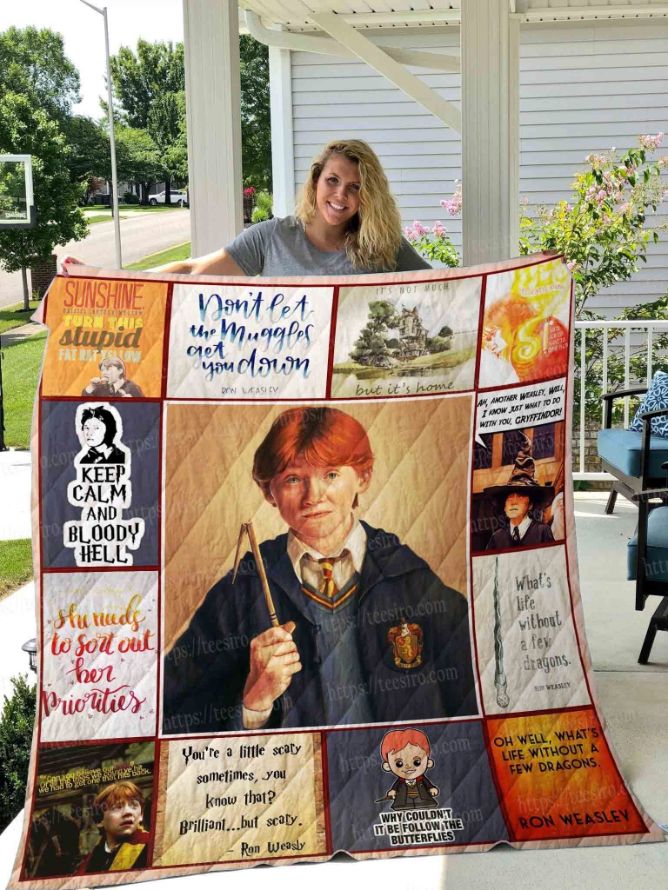 Ron Weasley Quilt Blanket 01 Ron Weasley Quilt Blanket 01