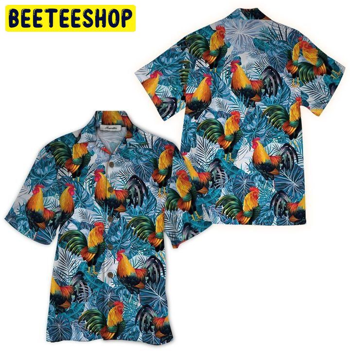 Rooster 3D All Over Printed Trending Hawaiian Shirt Rooster 3D All Over Printed Trending Hawaiian Shirt