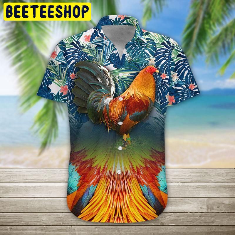 Rooster Trending Hawaiian Shirt Rooster Trending Hawaiian Shirt