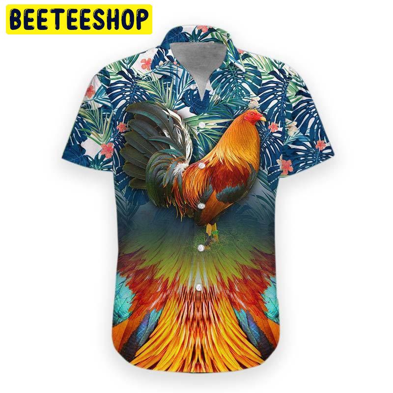 Rooster Trending Hawaiian Shirt Rooster Trending Hawaiian Shirt