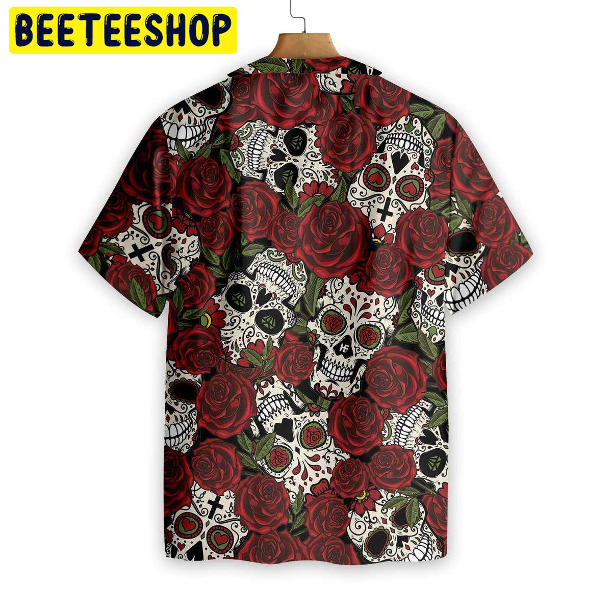 Rose Skull Mexico Trending Hawaiian Shirt Rose Skull Mexico Trending Hawaiian Shirt