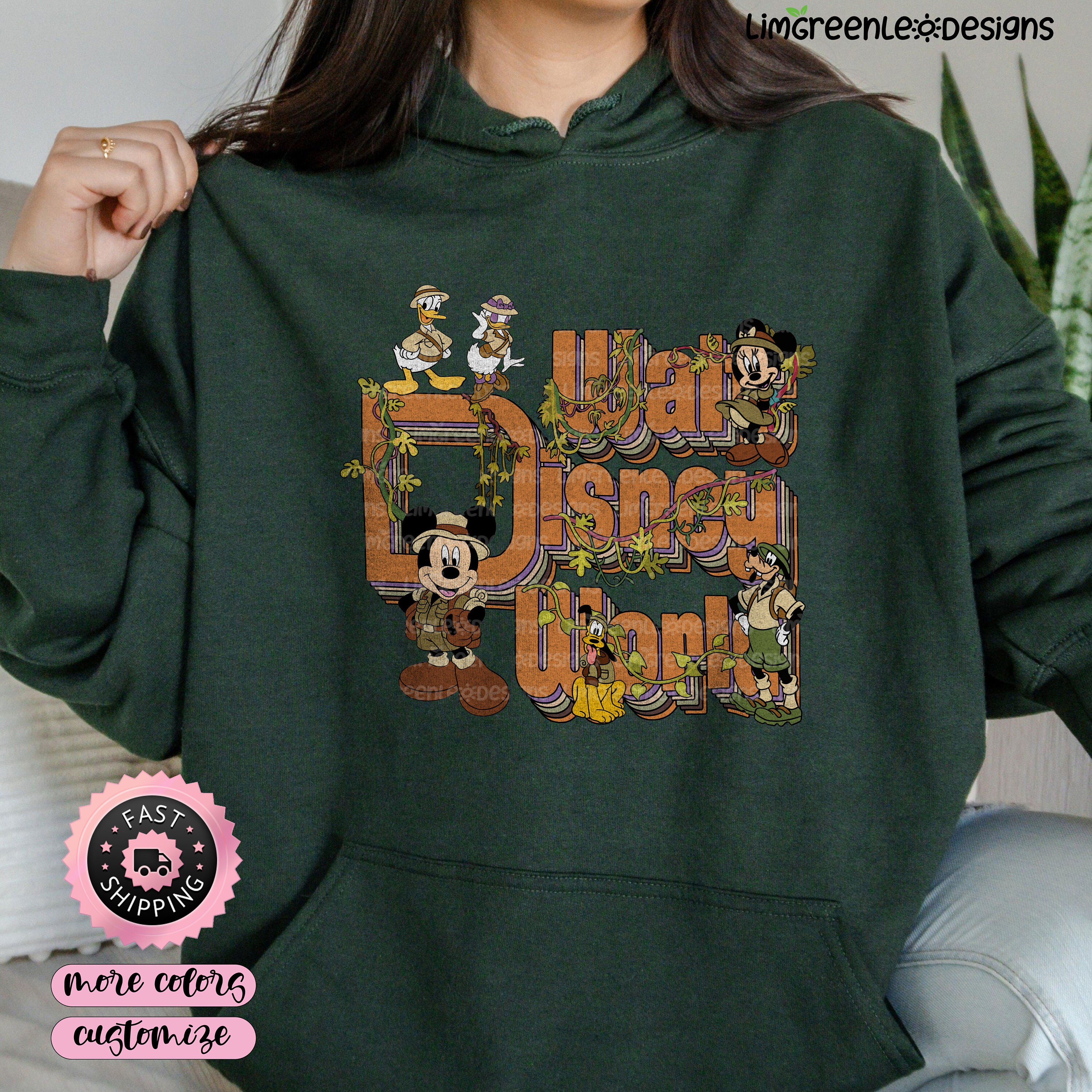 Safari Walt Disney World Disney Safari Trip Mickey And Friends Trending Unisex Hoodie Safari Walt Disney World Disney Safari Trip Mickey And Friends Trending Unisex Hoodie
