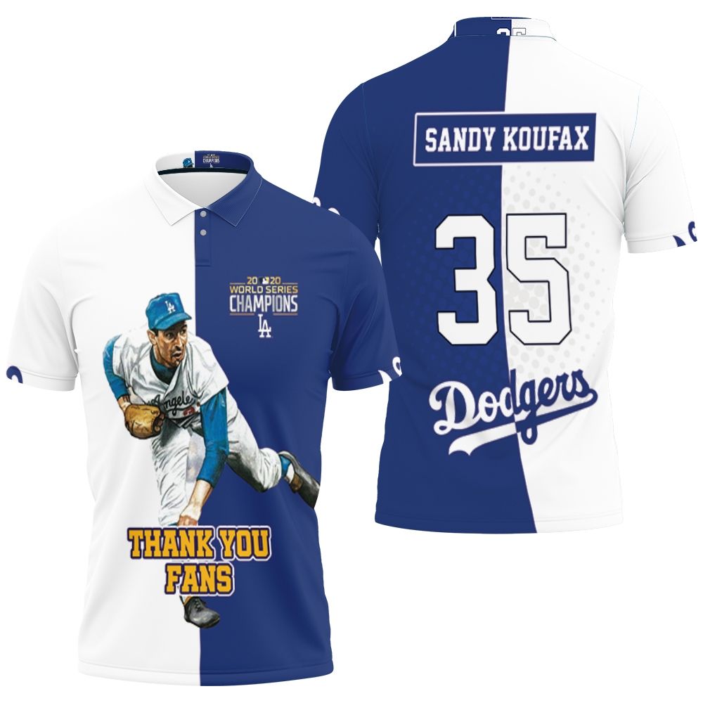 Sandy Koufax La Dodgers 3D All Over Print Polo Shirt Sandy Koufax La Dodgers 3D All Over Print Polo Shirt
