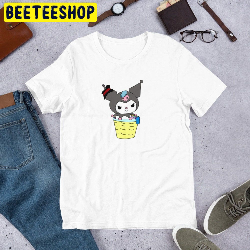 Sanrio Kuromi Basket Hand Drawn Trending Unisex Shirt Sanrio Kuromi Basket Hand Drawn Trending Unisex Shirt
