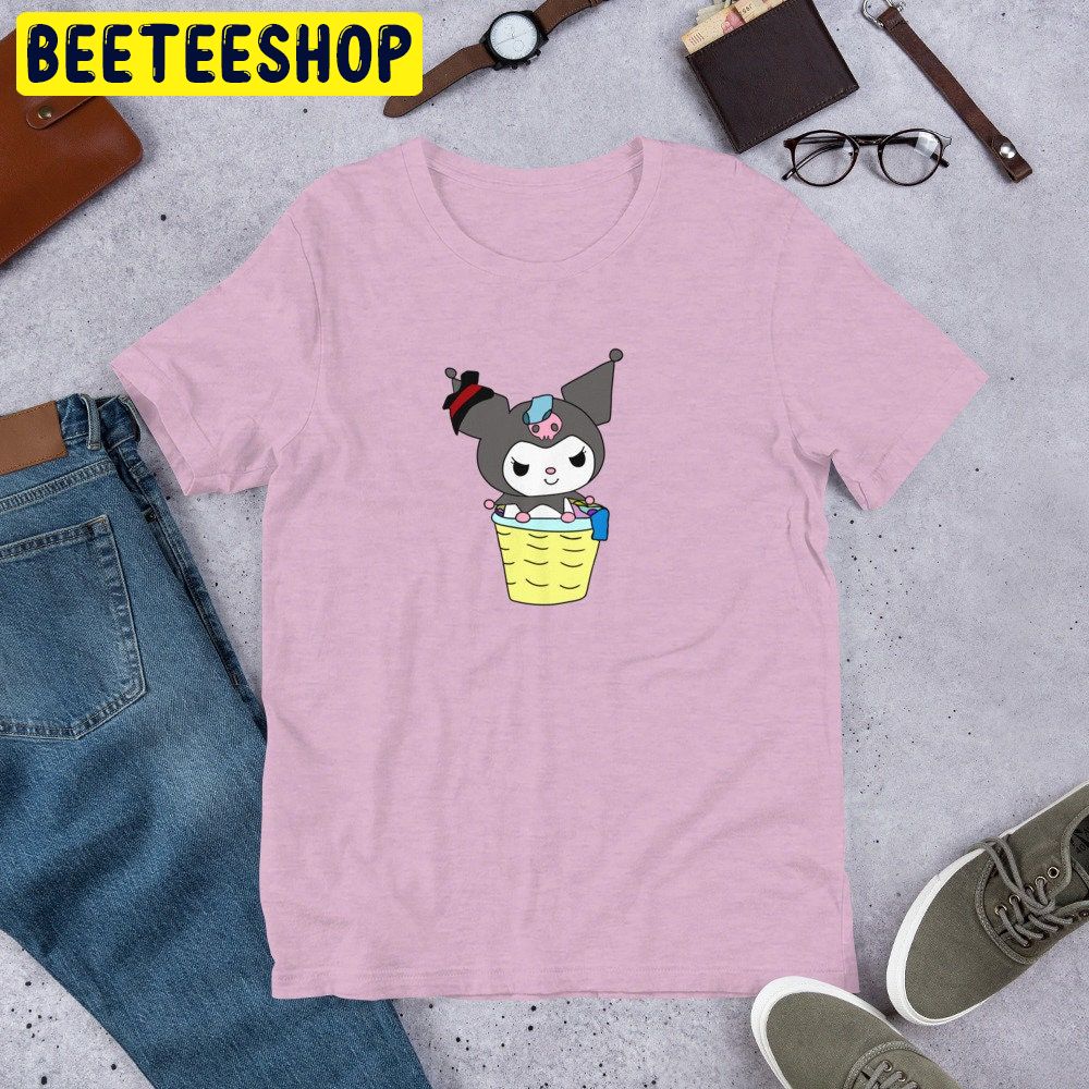 Sanrio Kuromi Basket Hand Drawn Trending Unisex Shirt Sanrio Kuromi Basket Hand Drawn Trending Unisex Shirt