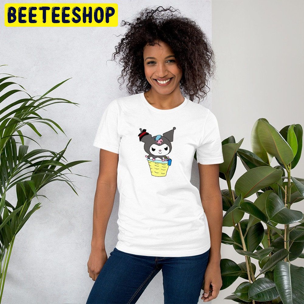Sanrio Kuromi Basket Hand Drawn Trending Unisex Shirt Sanrio Kuromi Basket Hand Drawn Trending Unisex Shirt