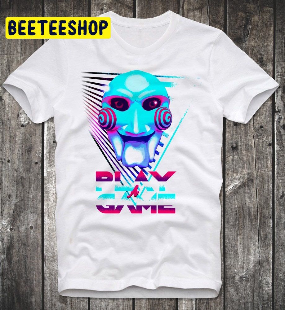 Saw Jingsaw Play A Game Retrowave Synthwave Vaporwave Neon Pastel Trending Unisex Shirt Saw Jingsaw Play A Game Retrowave Synthwave Vaporwave Neon Pastel Trending Unisex Shirt