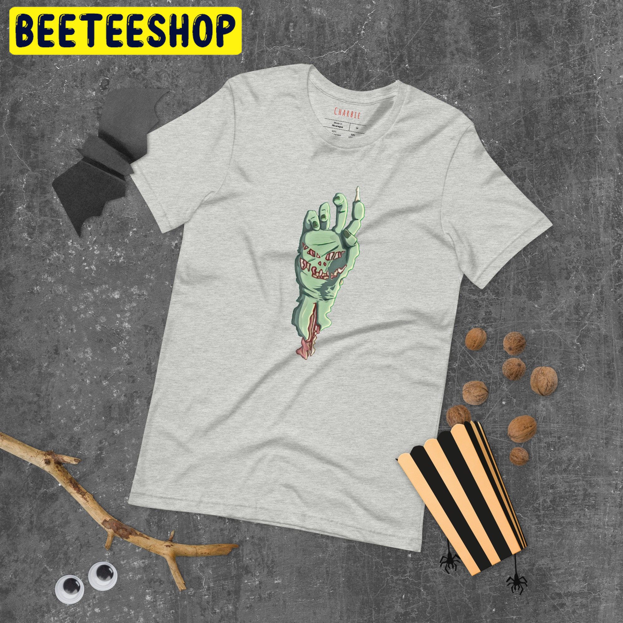 Scary Funny Zombie Hand Halloween Trending Unisex Shirt Scary Funny Zombie Hand Halloween Trending Unisex Shirt