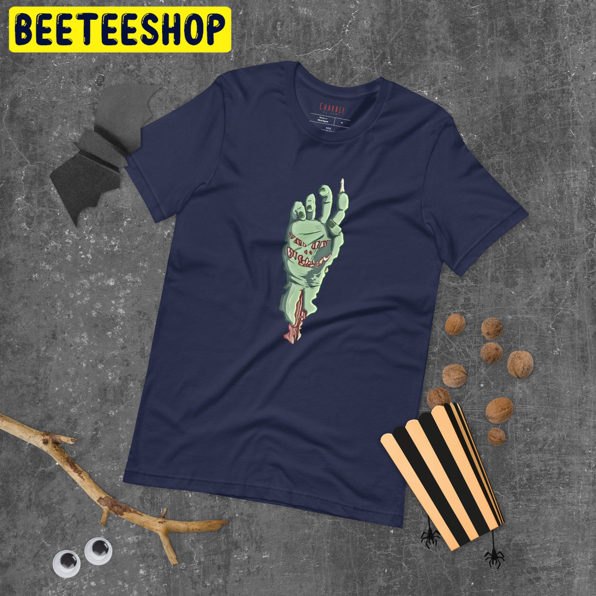 Scary Funny Zombie Hand Halloween Trending Unisex Shirt Scary Funny Zombie Hand Halloween Trending Unisex Shirt