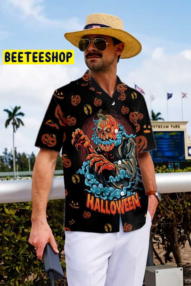 Scary Pumpkin For Halloween Night Trending Hawaiian Shirt Scary Pumpkin For Halloween Night Trending Hawaiian Shirt