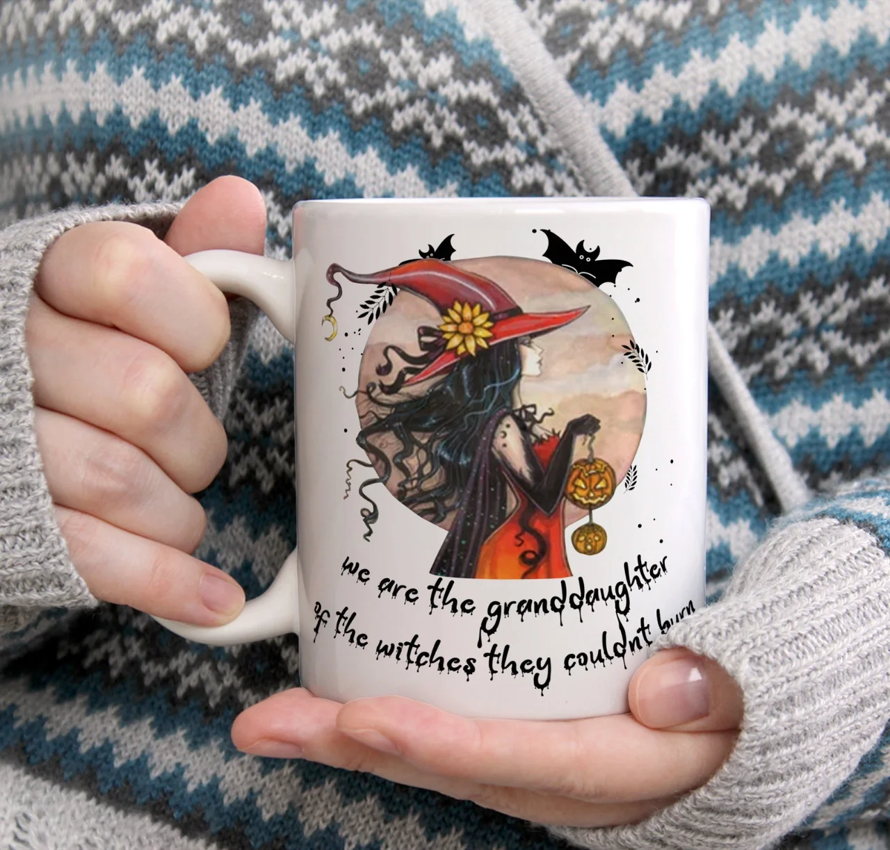 Scary Witch We Are The Granddaughter Halloween Gift Idea Mug Scary Witch We Are The Granddaughter Halloween Gift Idea Mug