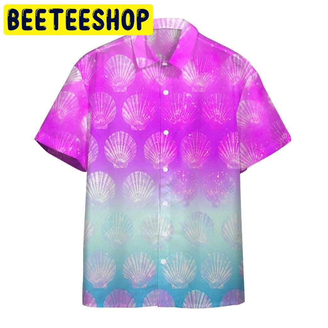 Sea Shell Color Hawaiian Shir Sea Shell Color Hawaiian Shir