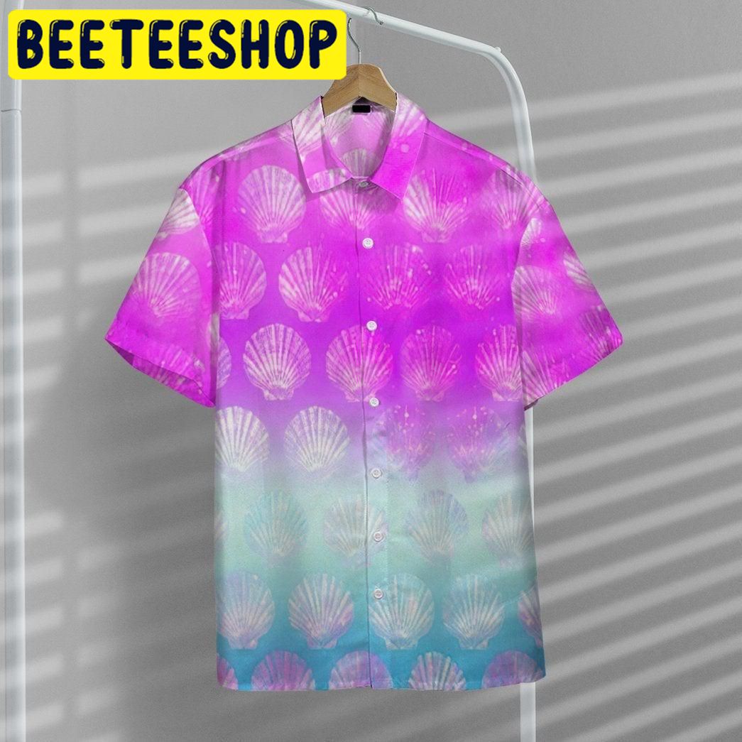 Sea Shell Color Hawaiian Shir Sea Shell Color Hawaiian Shir