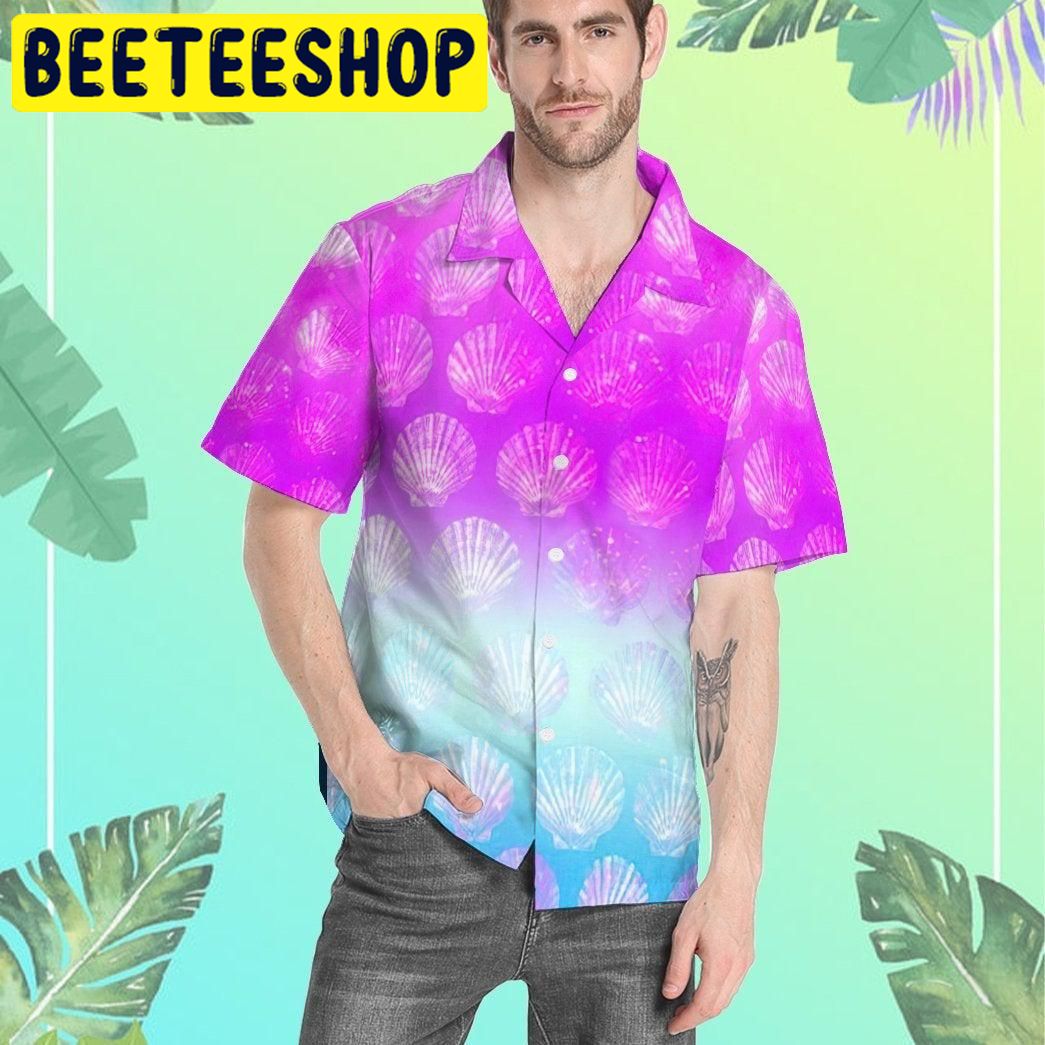Sea Shell Color Hawaiian Shir Sea Shell Color Hawaiian Shir
