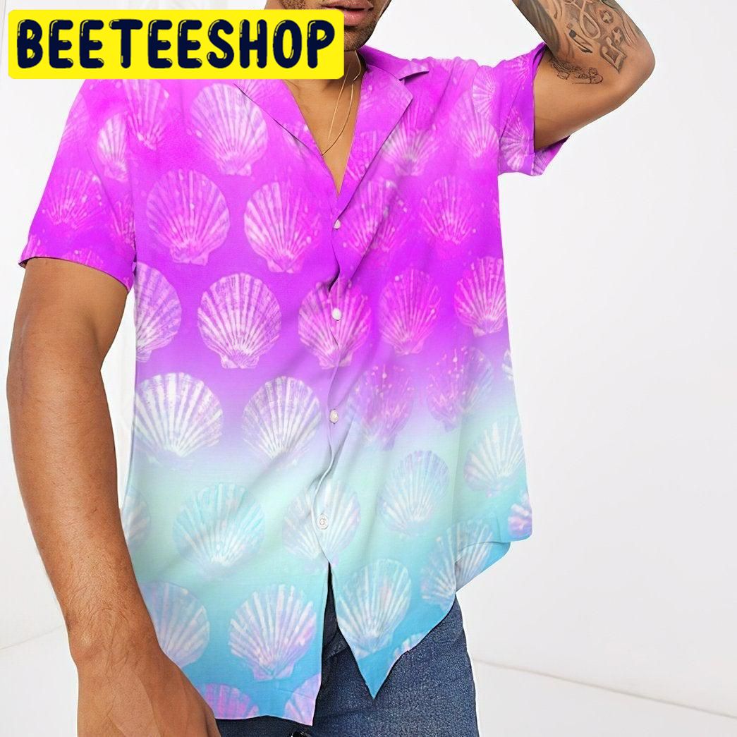 Sea Shell Color Hawaiian Shir Sea Shell Color Hawaiian Shir