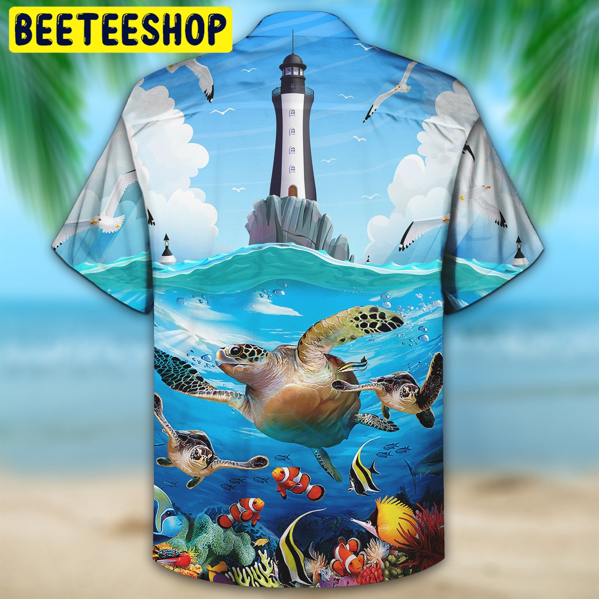 Sea Turtle Swimming 3D All Over Printed Trending Hawaiian Shirt Sea Turtle Swimming 3D All Over Printed Trending Hawaiian Shirt