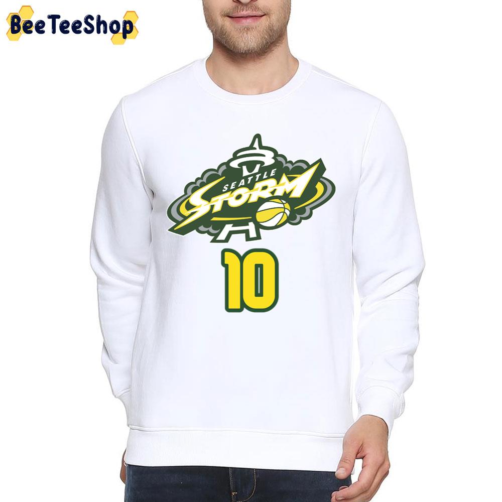 Seattle Storm 10 Sue Bird Wnba Basketball Trending Unisex T-Shirt Seattle Storm 10 Sue Bird Wnba Basketball Trending Unisex T-Shirt