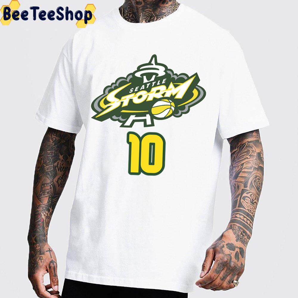 Seattle Storm 10 Sue Bird Wnba Basketball Trending Unisex T-Shirt Seattle Storm 10 Sue Bird Wnba Basketball Trending Unisex T-Shirt