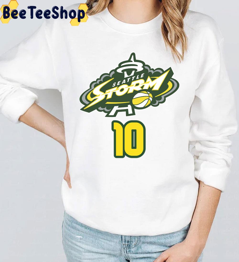 Seattle Storm 10 Sue Bird Wnba Basketball Trending Unisex T-Shirt Seattle Storm 10 Sue Bird Wnba Basketball Trending Unisex T-Shirt