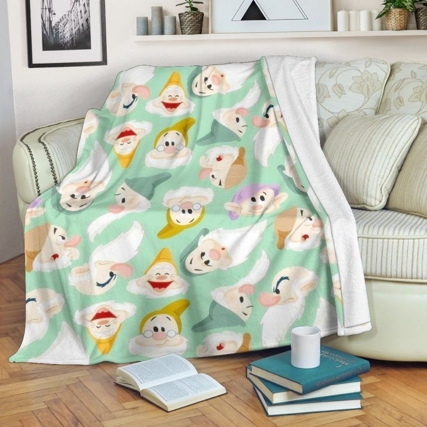 Seven Dwarfs For Who Love Cartoon Fleece Blanket Throw Blanket Seven Dwarfs For Who Love Cartoon Fleece Blanket Throw Blanket