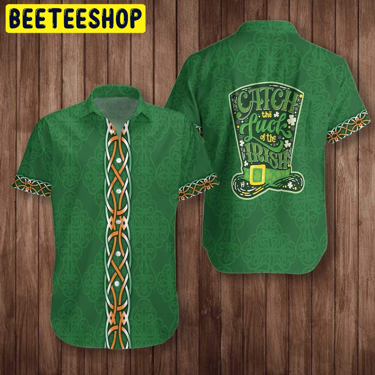 Shamrock And Green Hat Ireland Trending Hawaiian Shirt Shamrock And Green Hat Ireland Trending Hawaiian Shirt