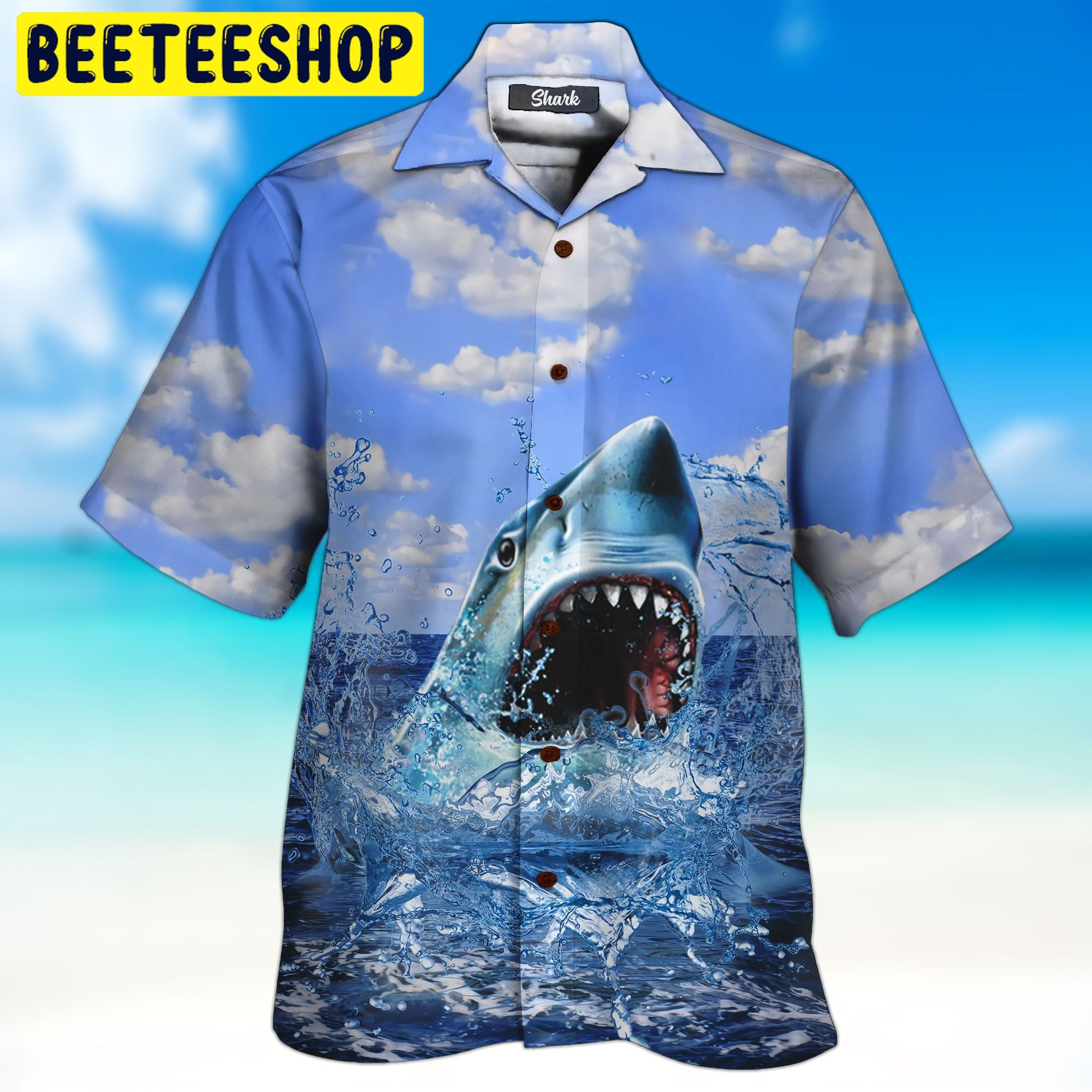 Shark 3D All Over Printed Trending Hawaiian Shirt Shark 3D All Over Printed Trending Hawaiian Shirt
