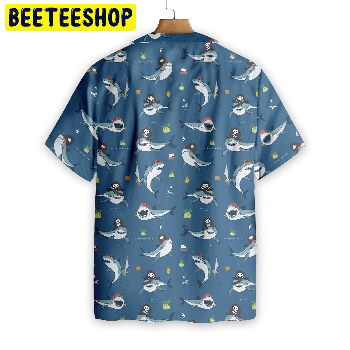 Shark Pirates Trending Hawaiian Shirt Shark Pirates Trending Hawaiian Shirt