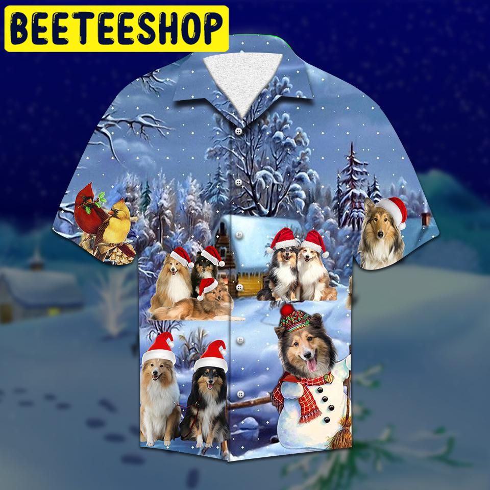 Shelties Christmas Hawaiian Shirt Shelties Christmas Hawaiian Shirt