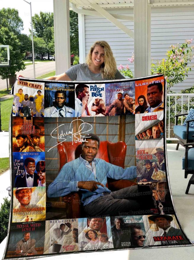 Sidney Poitier Quilt Blanket Sidney Poitier Quilt Blanket