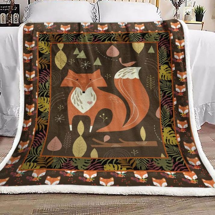 Simple Red Fox Comfy Sofa Throw Blanket Simple Red Fox Comfy Sofa Throw Blanket