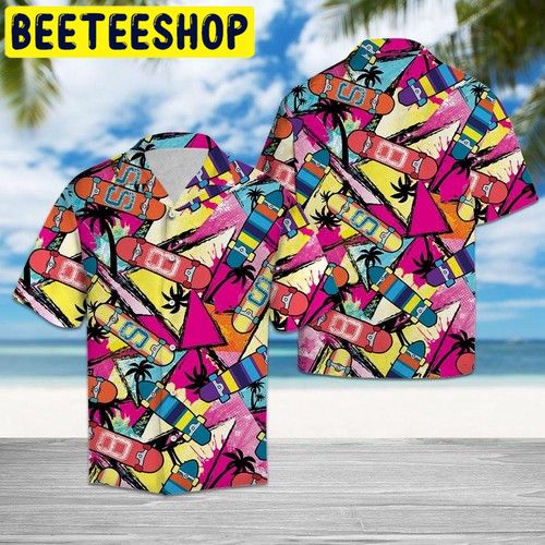 Skateboard Hawaiian Shirt Skateboard Hawaiian Shirt