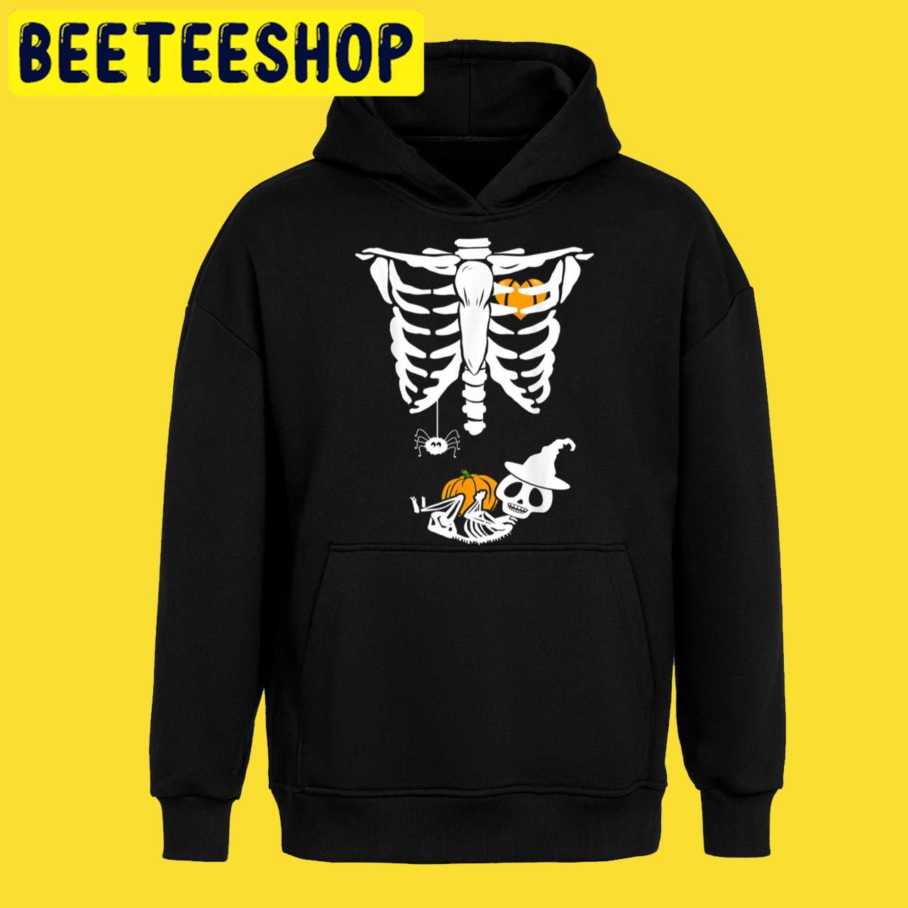 Skeleton Baby Rib Cage Maternity Costume Pregnant Halloween Trending Unisex T-Shirt Skeleton Baby Rib Cage Maternity Costume Pregnant Halloween Trending Unisex T-Shirt