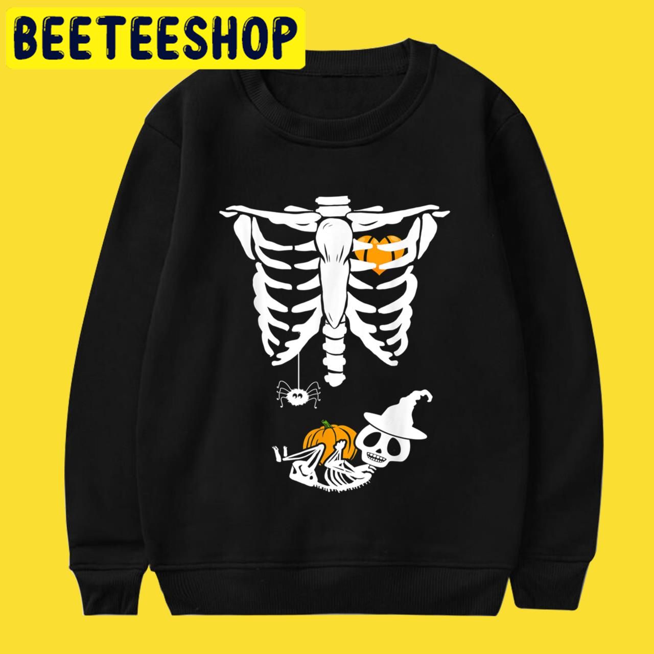 Skeleton Baby Rib Cage Maternity Costume Pregnant Halloween Trending Unisex T-Shirt Skeleton Baby Rib Cage Maternity Costume Pregnant Halloween Trending Unisex T-Shirt