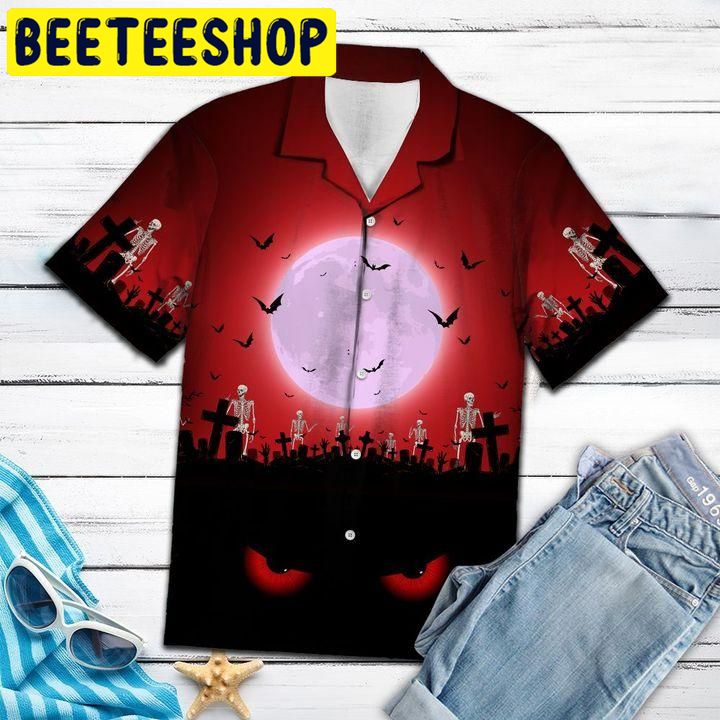 Skeleton Evil Halloween Hawaiian Shirt Skeleton Evil Halloween Hawaiian Shirt